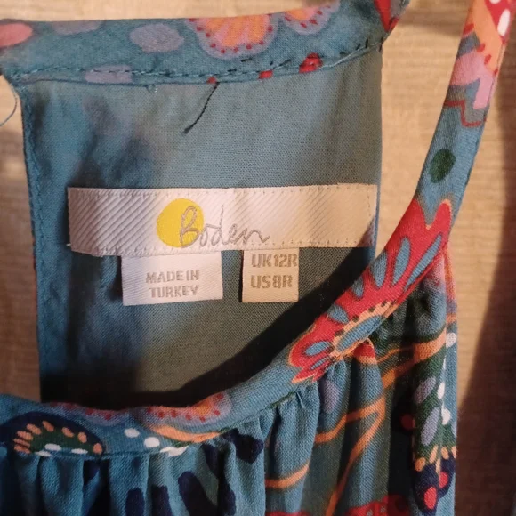 Boden 100% cotton halter maxi dress. - Picture 4 of 11